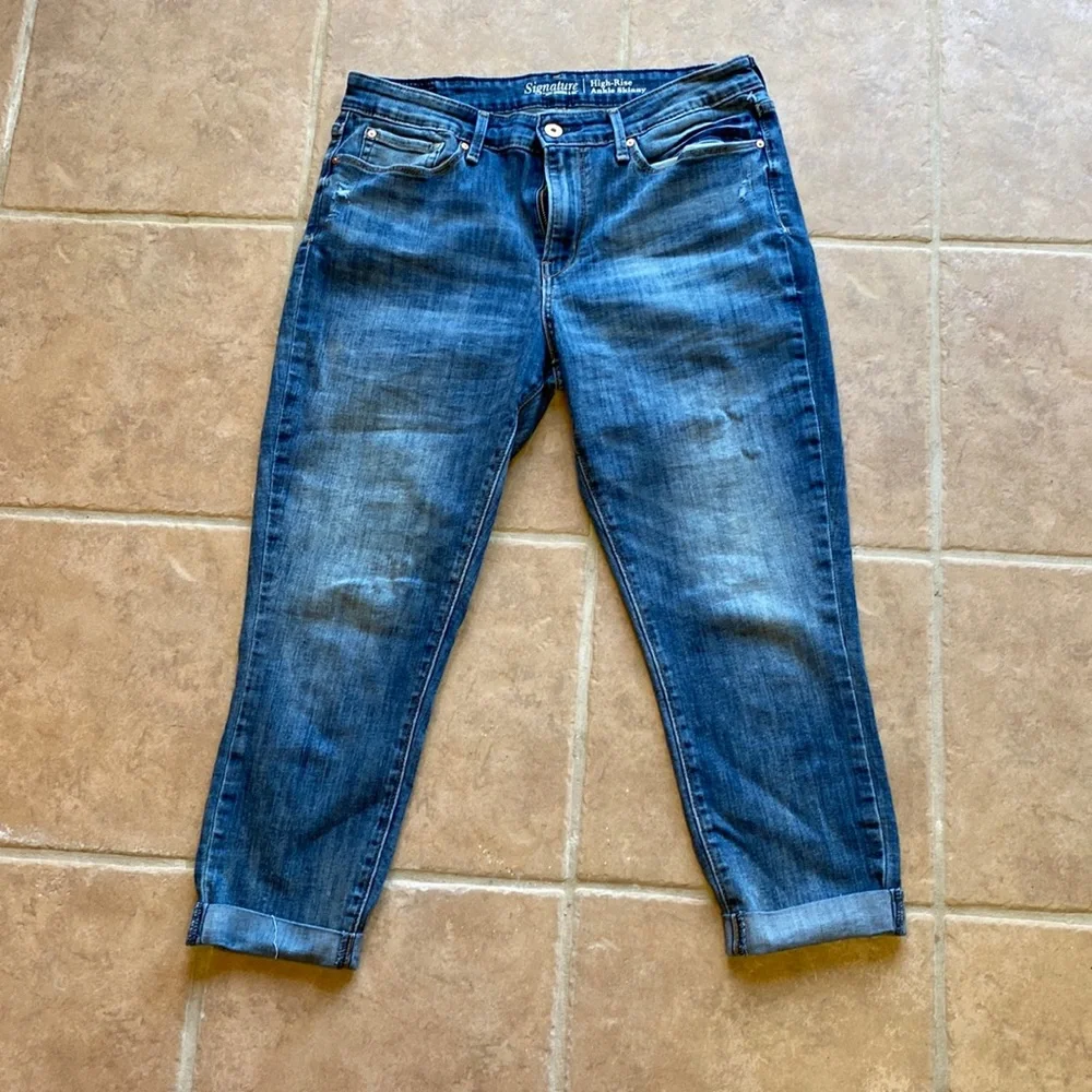 Signature by Levi Strauss & Co High Rise Ankle Skinny Jeans - Picture 1 of 6